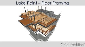 Floor Framing: Automatic & Manual, I-Beams, Floor Truss & Cantilever Deck Framing - Lake Point Project