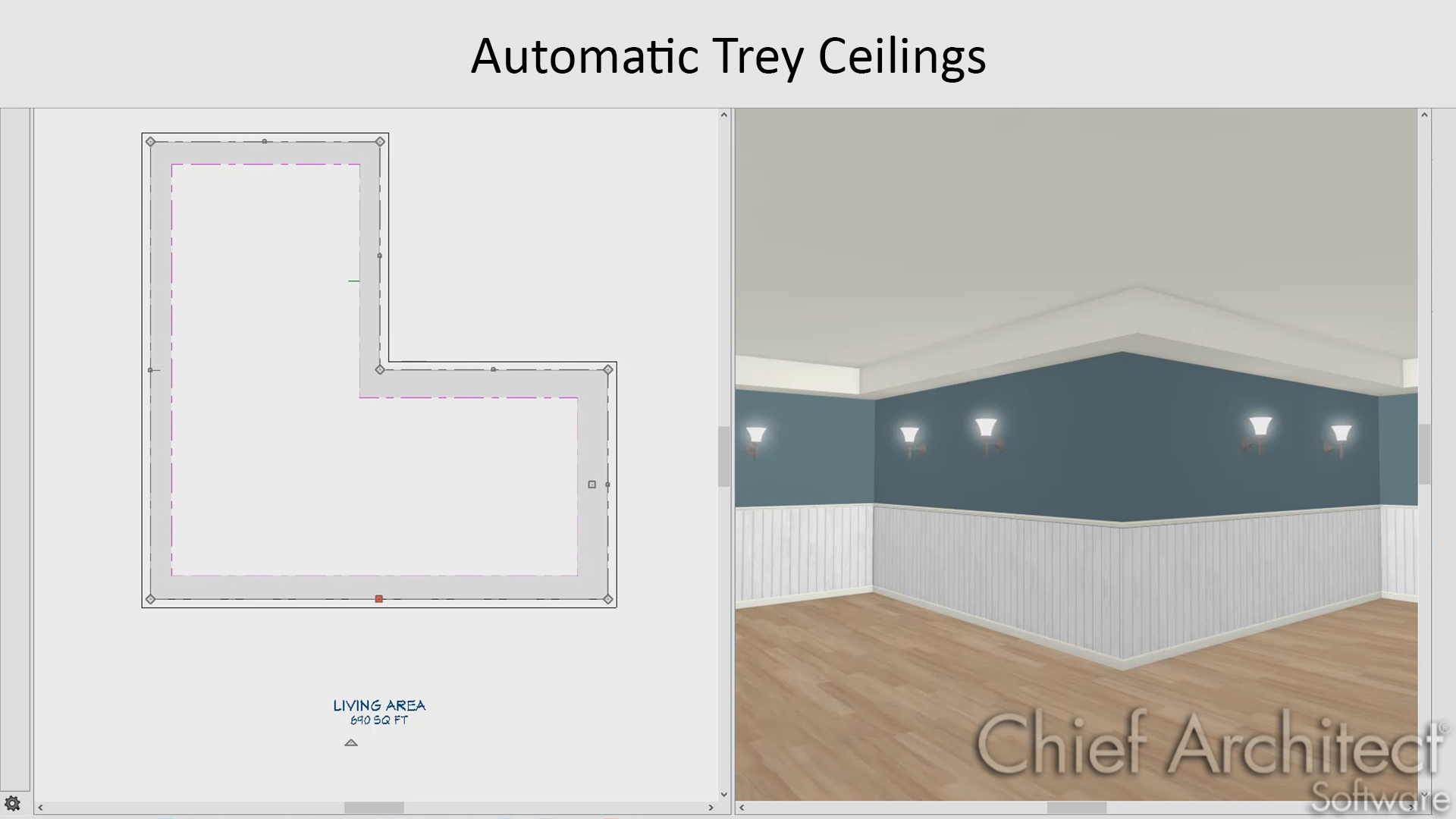 How To Make A Tray Ceiling In Chief Architect Shelly Lighting